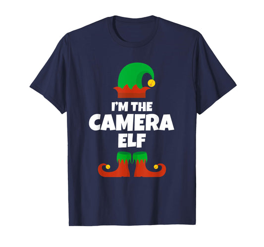 I'm The Camera Elf Family Pajama Christmas Man Photographer T-Shirt