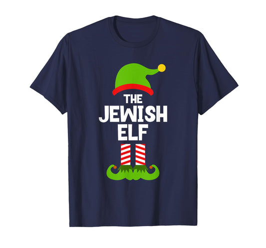 Funny The Jewish Elf Christmas Family Party Pajama Jew T-Shirt