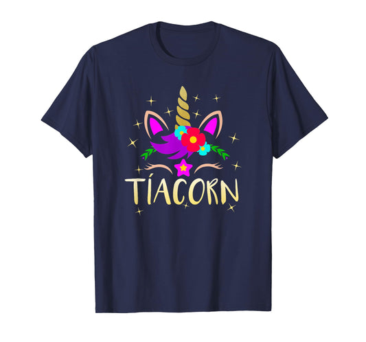 Tiacorn Funny Unicorn Gift For Spanish Aunt T-Shirt