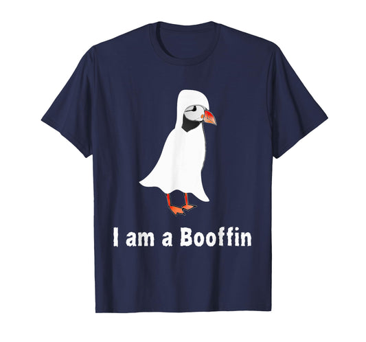 Funny Halloween Puffin lover costume Puffin pun boo sheet T-Shirt