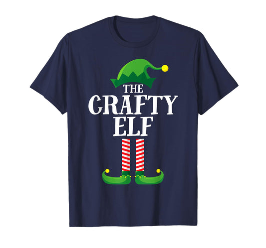 Crafty Elf Shirt Matching Family Funny Group Christmas T-Shirt