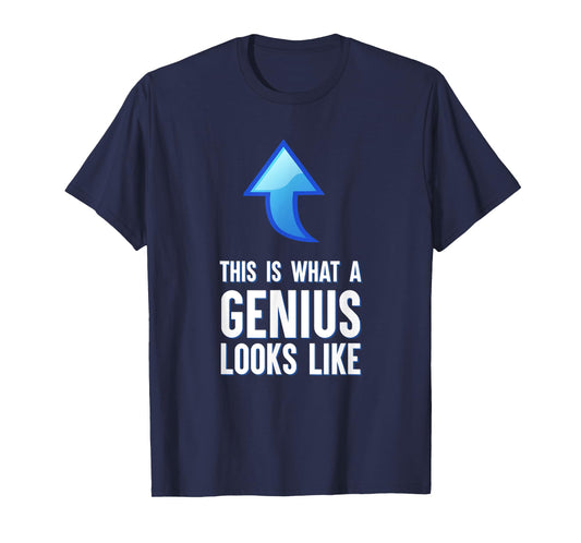 This Is What A Genius Looks Like Funny Sarcastic T-Shirt
