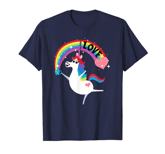 Disney and Pixar’s Inside Out Rainbow Unicorn Love T-Shirt