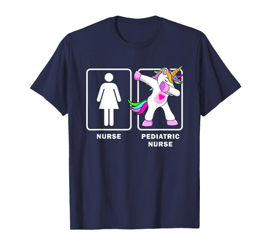 Pediatric Nurse Funny Dabbing Unicorn Medical Shirt T-Shirt