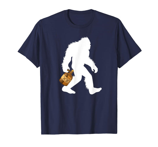 Bigfoot With Moonshine Jug Drinking Sasquatch Moonshiner T-Shirt