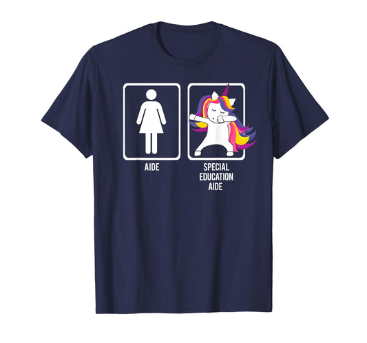 DABBING UNICORN SPECIAL EDUCATION AIDE TShirt Thank you Gift T-Shirt