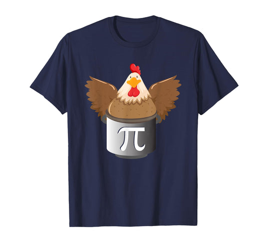 Chicken Pot Pi - Funny Pi Math Lover Math Teacher Math Geek T-Shirt