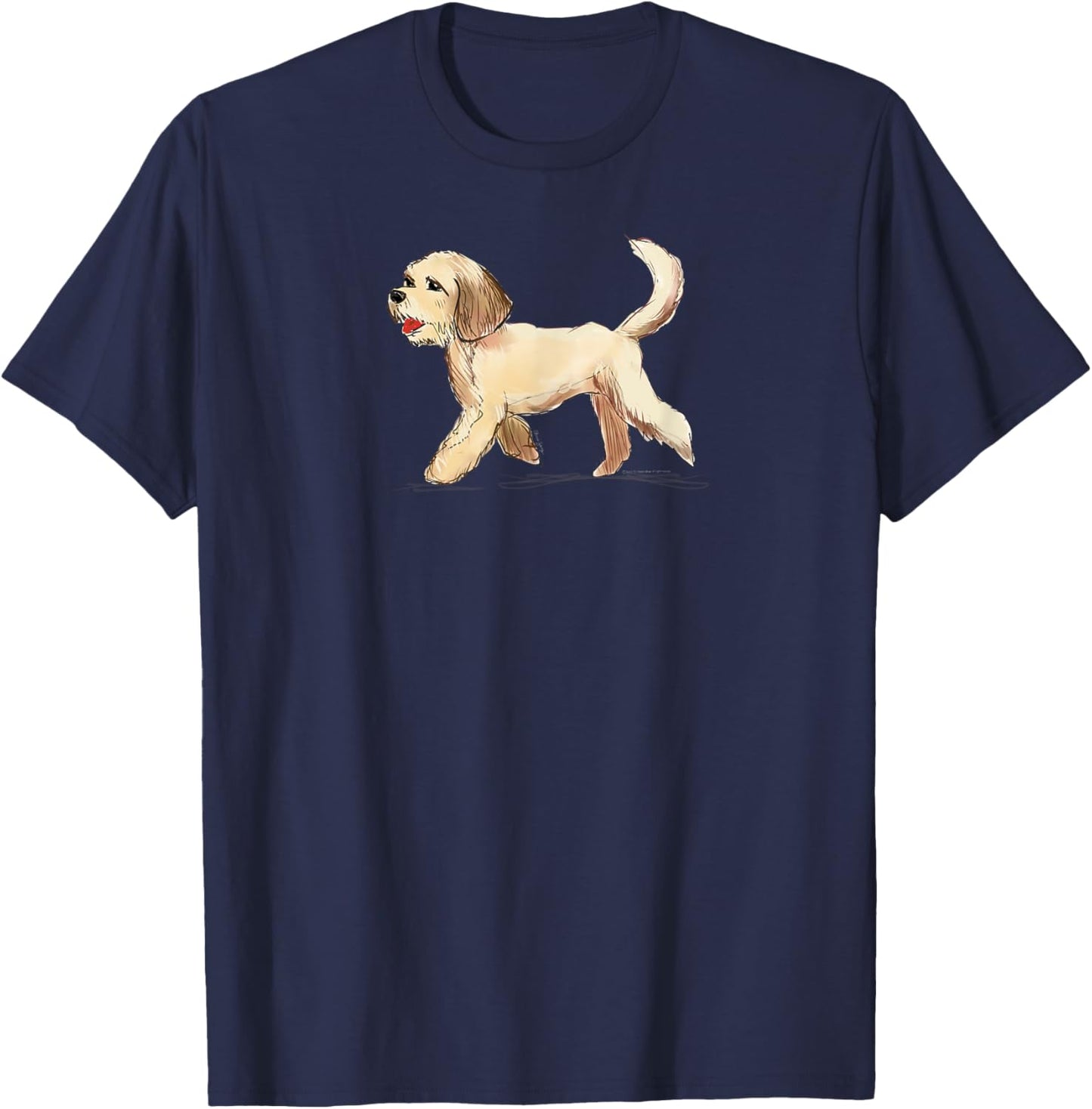 Cute dog cute little puppy happy artist drawing original art T-Shirt