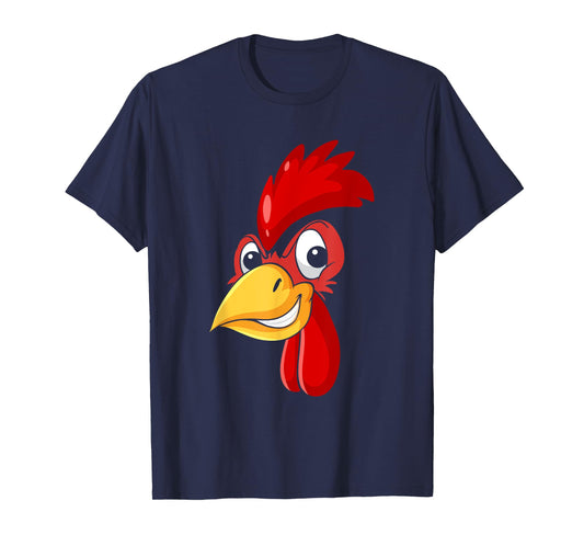 Rooster Chicken Face Cockfighting Bird Halloween Costume T-Shirt