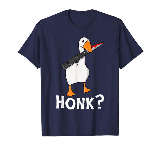 Odd Love Halloween Murderous Goose With Knife True Crime T-Shirt