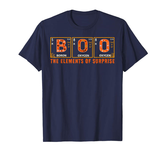 Halloween BOO Primary Elements of Surprise Science T-Shirt
