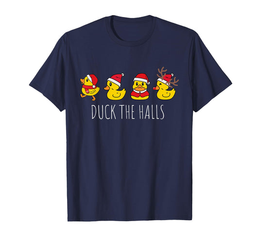 Duck the Halls Christmas Mallard Xmas Duck Lover Women Men T-Shirt