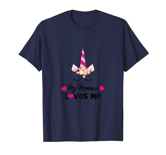 My Memaw Loves Me Unicorn Granddaughter T-Shirt