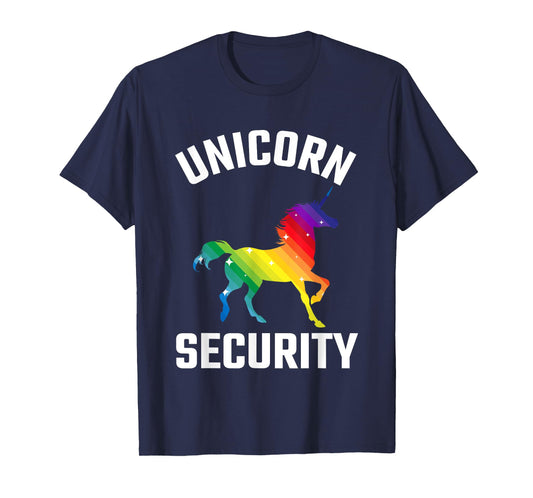 Unicorn Security Costume Party Outfit Kids Adult Cute Funny T-Shirt