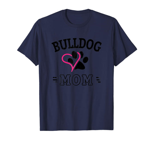 Womens Bulldog Mom T-Shirt