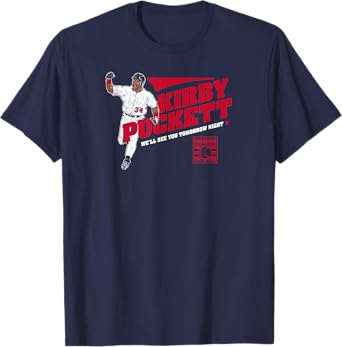Kirby Puckett - We'll See You Tomorrow Night - Minnesota T-Shirt