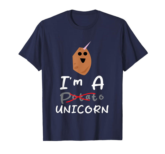 Funny Potato I'm A Potato Unicorn Funny Potato Unicorn Memes T-Shirt