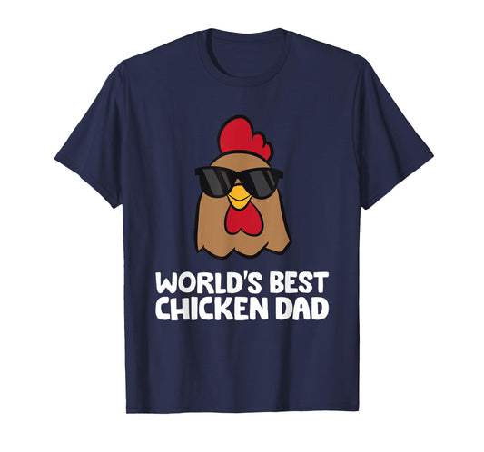 Chicken Owner Papa World's Best Chicken Dad T-Shirt
