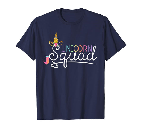 Unicorn Squad with horn T-Shirt