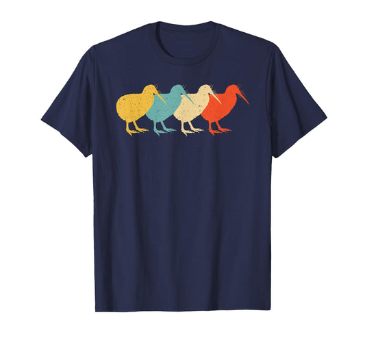 Kiwi Vintage Retro Bird Animal Lover 60s 70s Gift T-Shirt