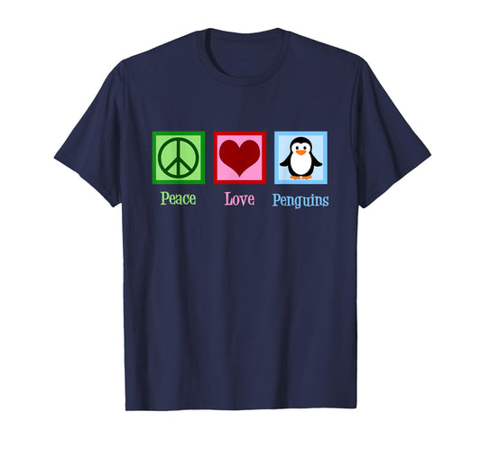 Peace Love Penguins T-Shirt T-Shirt