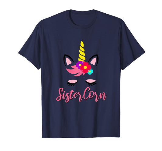 Sistercorn Unicorn Birthday for Sister T-Shirt