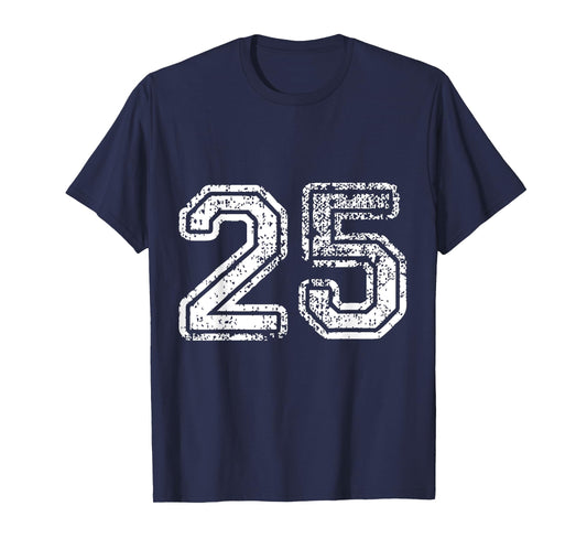 Distressed Number 25 Jersey T-Shirt T-Shirt