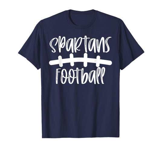 Spartans Football School Spirit Team Mascot Game Night T-Shirt