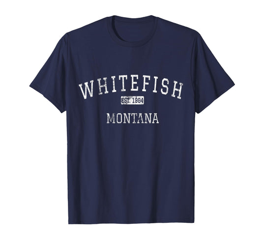 Whitefish Montana MT Vintage T-Shirt