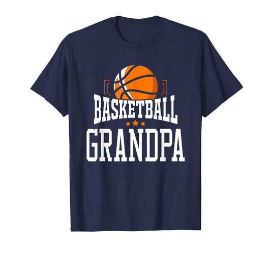 Basketball Grandpa Team Sports Fan T-Shirt