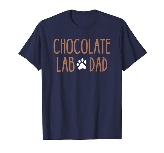 Best Chocolate Lab Dad Dog Lover Brown Labrador Retriever Men Women Girls Kids T-Shirt