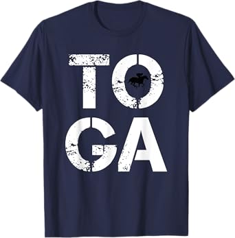 Toga Saratoga Springs Upstate New York Horse Racing T-Shirt
