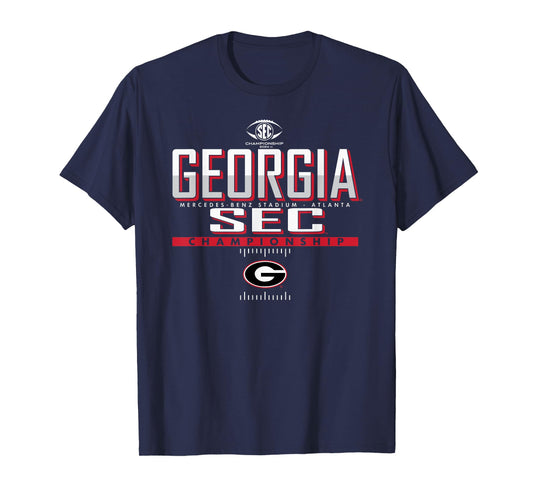 Elite Authentics Georgia Bulldogs SEC Championship 2024 Black T-Shirt