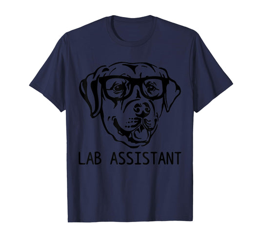 Lab Assistant Funny Labrador Retriever Mom Dad Dog T-Shirt