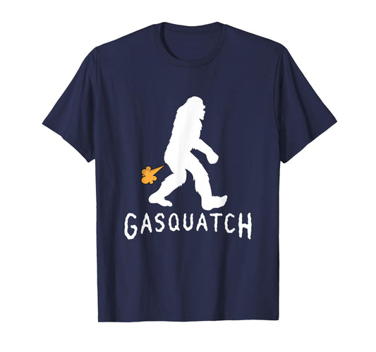 Gasquatch Funny Bigfoot Farting Gassy Sasquatch Fart T-Shirt