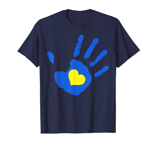 Love Heart Extra Chromosome T21 Down Syndrome Awareness T-Shirt