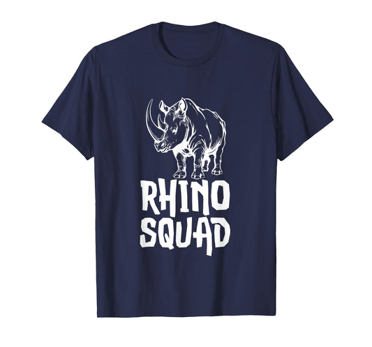 Team Rhino Squad Gifts Funny Rhinoceros Animal Lover T-Shirt