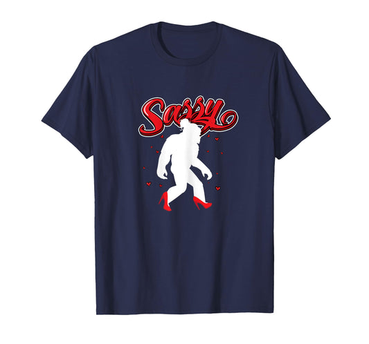 Sassy Sasquatch Bigfoot in High Heels For Sassy Girl T-Shirt