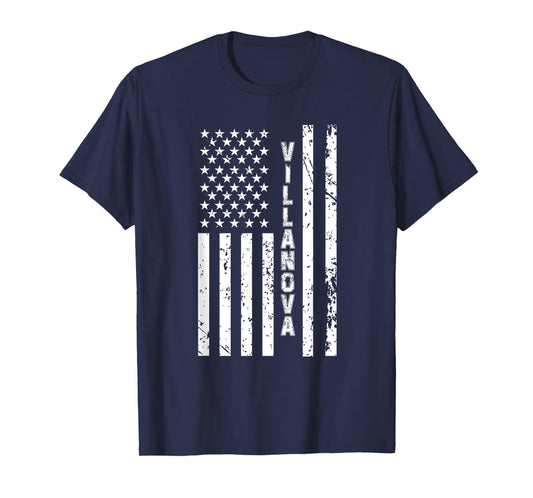 Villanova United States Patriotic American Flag T-Shirt