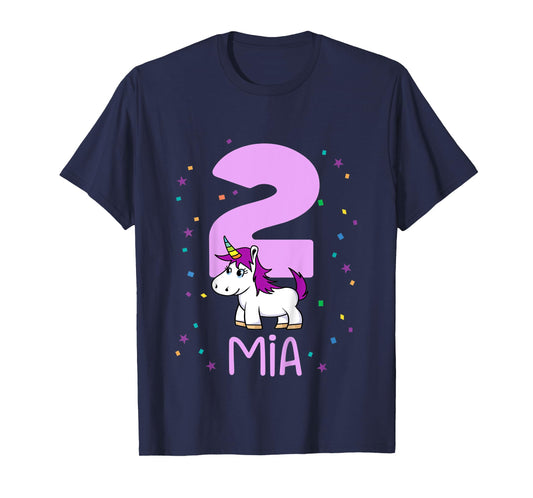 Kids I am 2 years and my name is Mia T-Shirt