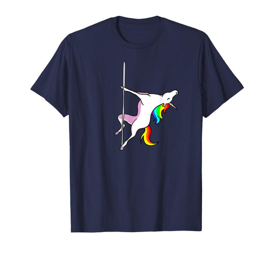Unicorn Pole Dancer funny Pole Dancing Unicorn T-Shirt