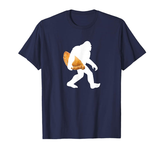 Yooper & 906 T-shirt Supply Bigfoot Huge Pasty T-Shirt funny Sasquatch UP Michigan T-Shirt