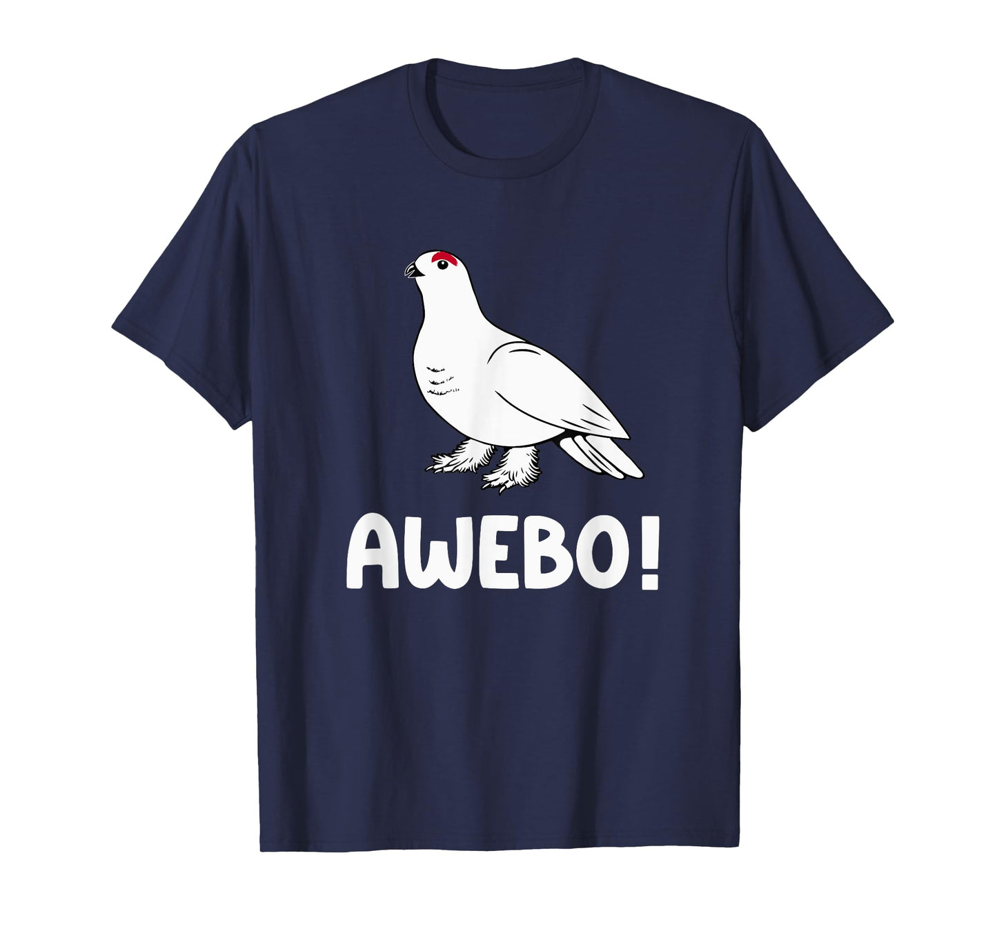 Awebo Meme Willow Ptarmigan Awebo Bird Funny Arctic Chicken T-Shirt