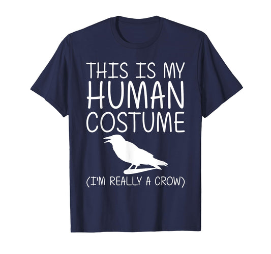 Crow Easy Halloween Human Costume Raven Bird DIY Gift T-Shirt
