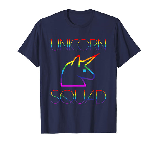 Unicorn Squad adult shirt Funny Cute Rainbow Color T-Shirt