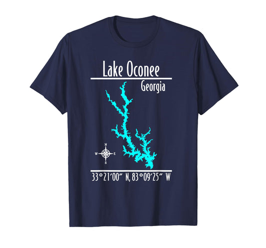 Modern Lake Oconee - Georgia T-Shirt