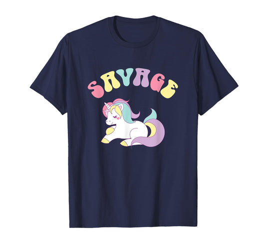 Unicorn Shirts for Women - Rainbow Shirt for Women - Savage T-Shirt