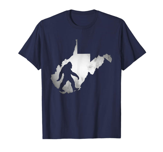 West Virginia Bigfoot Clothing Co. Men's Black Bigfoot Hiking T-Shirt
