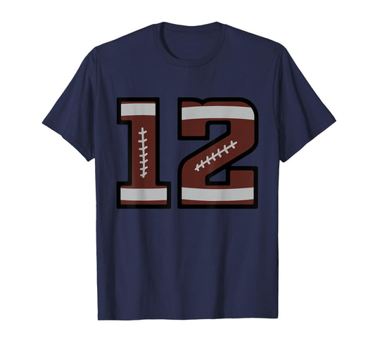 Football Number #12 T-Shirt