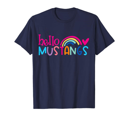 Mustangs School Sports Fan Team Spirit Mascot Gift T-Shirt